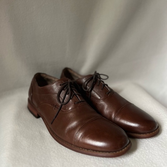 Florsheim Size 11.5 Men’s Brown Leather Lace Up Shoes - Picture 6 of 16